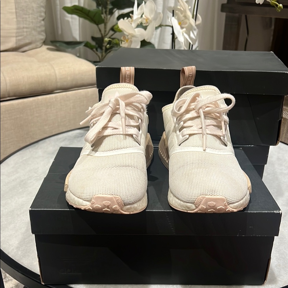 adidas Cream and Tan Sneakers